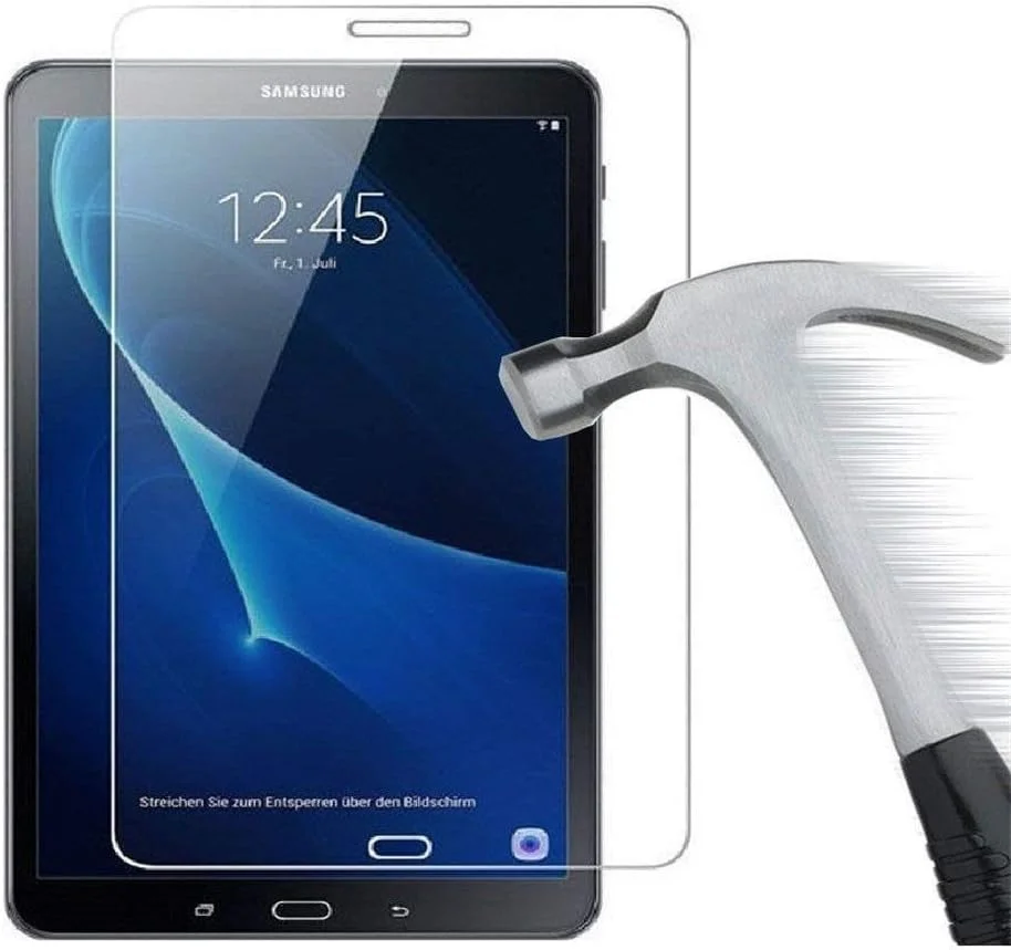 محافظ صفحه نمایش شیشه ای حرارت دیده فوق شفاف مقاوم در برابر خراش برای تبلت سامسونگ گلکسی تب A 2016 7.0 اینچی (SM T280-T285) مناسب برای سایز 7.0 اینچ