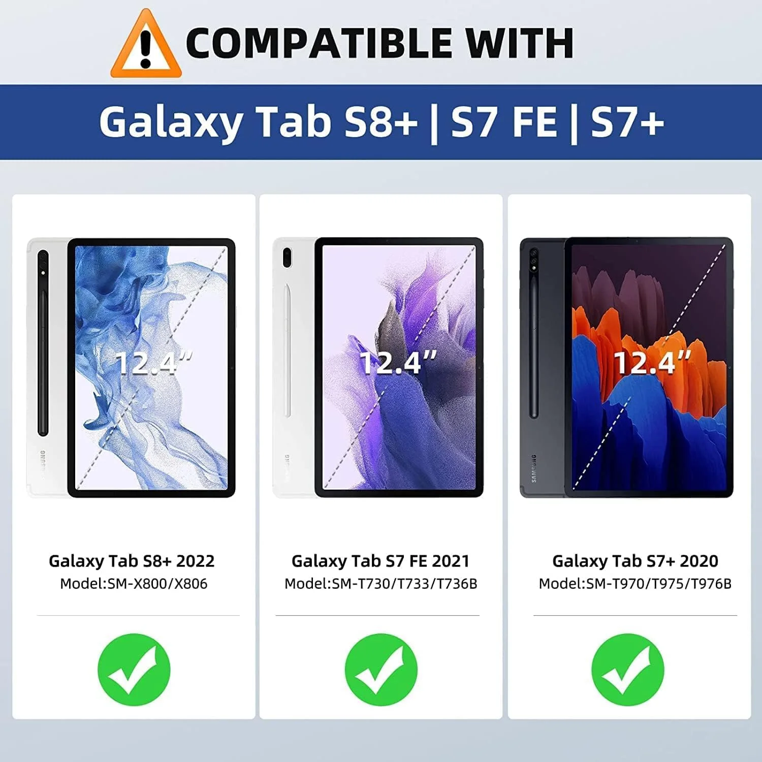 محافظ صفحه نمایش Muzz بسته 2 عددی - مناسب برای گلکسی تب S8 پلاس/تب S7 Fe/تب S7 پلاس 12.4 اینچ، شیشه حرارت دیده با سختی 9H، فیلم شفاف HD برای SM-X800/X806/T730/T736/T970/T975/T976/T978 (2) محافظ صفحه نمایش Muzz بسته 2 عددی - مناسب برای گلکسی تب S8 پلاس/تب S7 Fe/تب S7 پلاس 12.4 اینچ، شیشه حرارت دیده با سختی 9H، فیلم شفاف HD برای SM-X800/X806/T730/T736/T970/T975/T976/T978 (2)