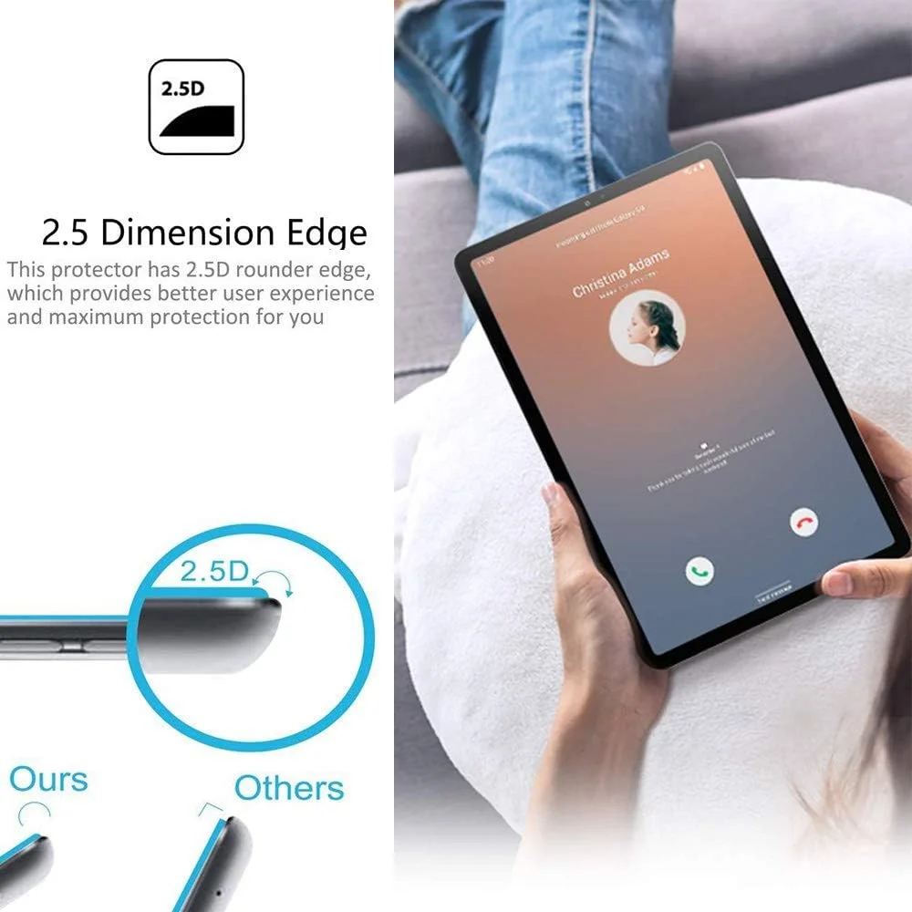 محافظ صفحه نمایش تبلت سامسونگ گلکسی تب S6 10.5 اینچ 2019 (-T860) ZoneFoker [بسته 2 عددی]، شیشه حرارت دیده [ضد خش] [نصب آسان] [بدون حباب] برای تبلت سامسونگ تب S6 -T860 (شفاف)