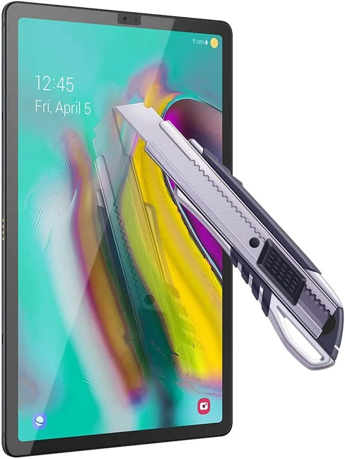 محافظ صفحه نمایش تبلت سامسونگ گلکسی تب S6 10.5 اینچ 2019 (-T860) ZoneFoker [بسته 2 عددی]، شیشه حرارت دیده [ضد خش] [نصب آسان] [بدون حباب] برای تبلت سامسونگ تب S6 -T860 (شفاف)