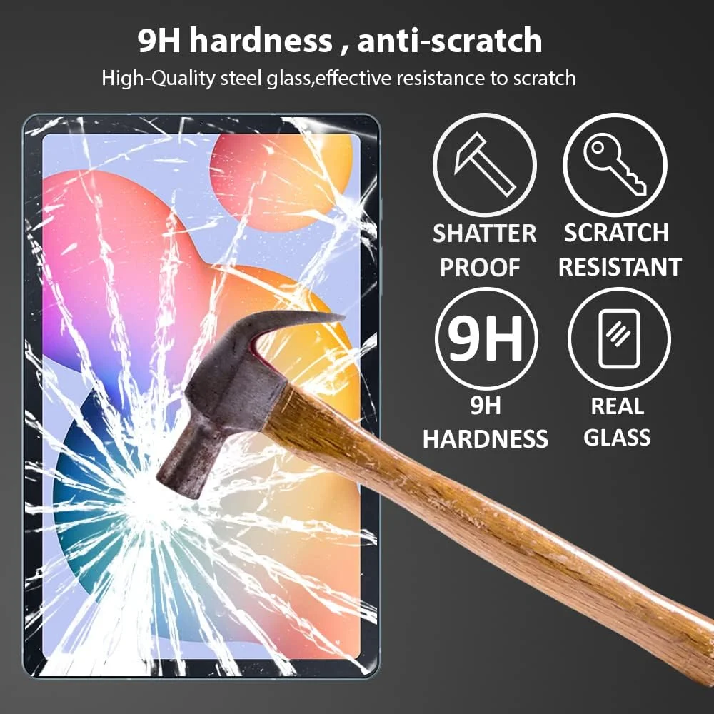 محافظ صفحه نمایش Al-HuTrusHi سازگار با Samsung Galaxy Tab S6 Lite 2024 [SM-P620, SM-P625] - 2022 - [SM-P613,SM-P619] / 2020 - [SM-P610,SM-P615]، فیلم سرامیکی مات با سطح مات