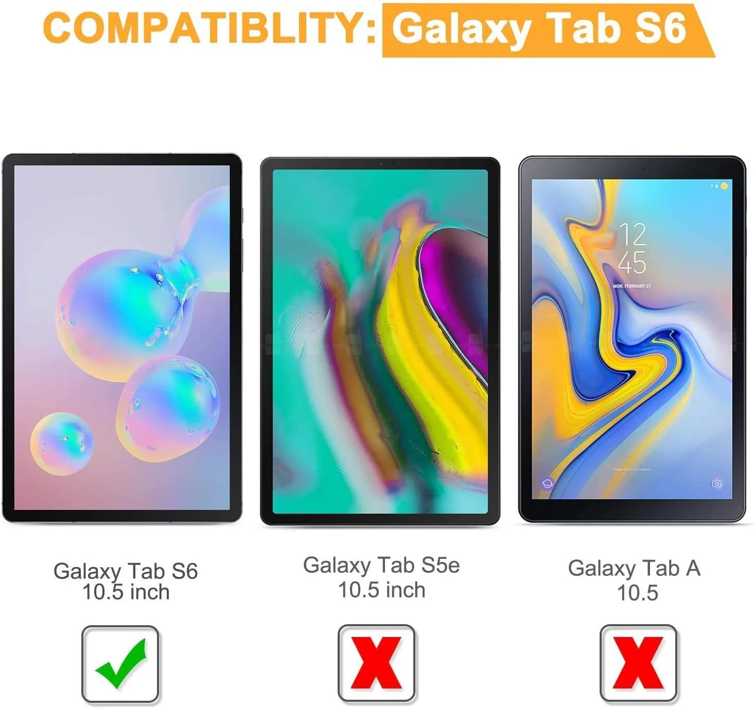 محافظ صفحه نمایش شیشه ای Al-HuTrusHi برای Samsung Galaxy TAB S6، محافظ صفحه نمایش شیشه ای حرارت دیده شفاف HD بدون حباب برای Samsung Galaxy Tab S6 (2019) SM-T860/SM-T865 تبلت (10.5 اینچ) محافظ صفحه نمایش شیشه ای Al-HuTrusHi برای Samsung Galaxy TAB S6، محافظ صفحه نمایش شیشه ای حرارت دیده شفاف HD بدون حباب برای Samsung Galaxy Tab S6 (2019) SM-T860/SM-T865 تبلت (10.5 اینچ)