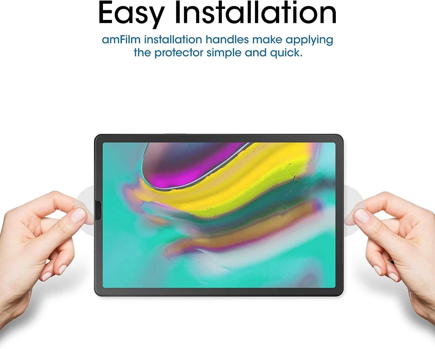 محافظ صفحه نمایش شیشه ای تبلت سامسونگ گلکسی تب S5e و S6 با اندازه 10.5 اینچ (مدل 2019) آل-هوتروشی، [ضد خش] [نصب آسان] [بدون حباب] مناسب برای سامسونگ SM-T720/SM-T725/SM-T860/T865