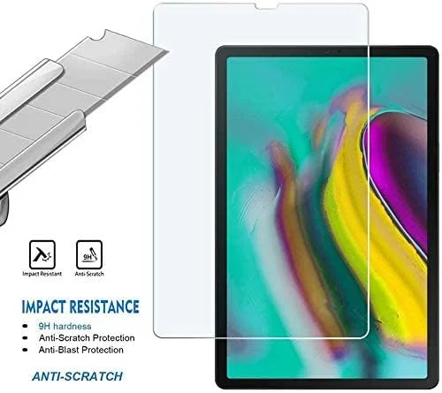 محافظ صفحه نمایش شیشه ای تبلت سامسونگ گلکسی تب S5e و S6 با اندازه 10.5 اینچ (مدل 2019) آل-هوتروشی، [ضد خش] [نصب آسان] [بدون حباب] مناسب برای سامسونگ SM-T720/SM-T725/SM-T860/T865