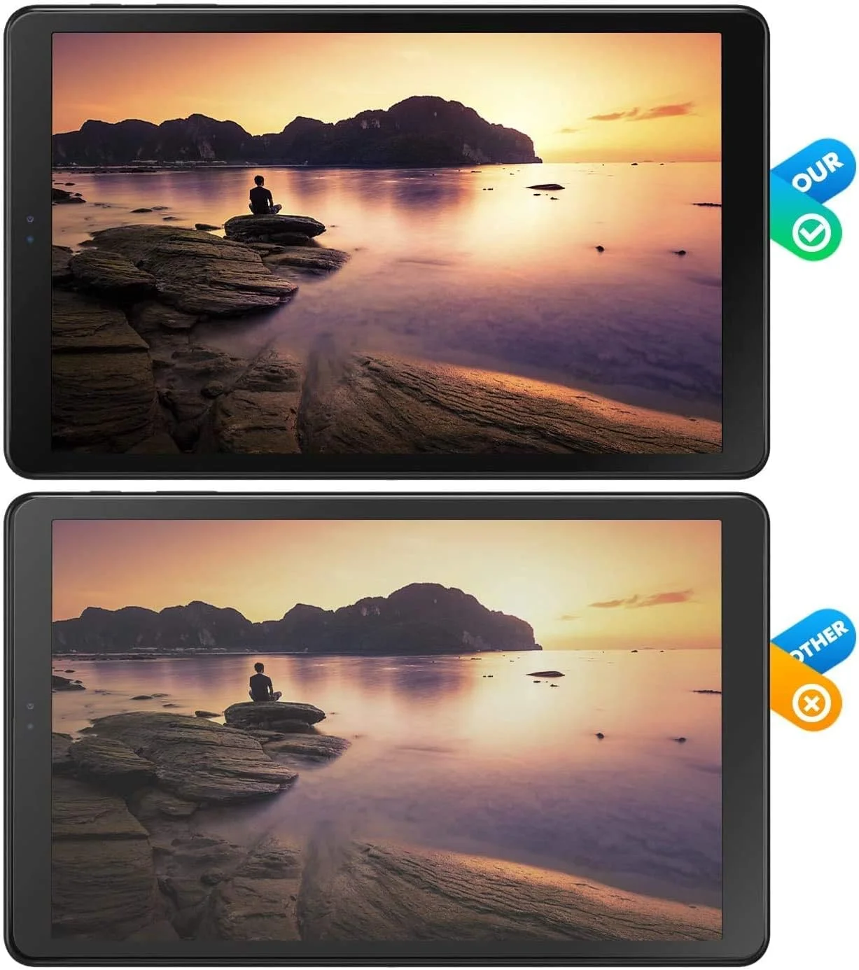 محافظ صفحه نمایش شیشه ای تبلت سامسونگ گلکسی تب S5e و S6 با اندازه 10.5 اینچ (مدل 2019) آل-هوتروشی، [ضد خش] [نصب آسان] [بدون حباب] مناسب برای سامسونگ SM-T720/SM-T725/SM-T860/T865