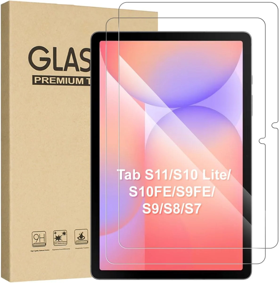 【بسته 2 عددی】 محافظ صفحه نمایش شیشه ای T Tersely برای تبلت سامسونگ گلکسی تب S10 FE (2025)/ S9 / تب S8/ تب S7 11 اینچ/تب S9 FE 10.9 اینچ، محافظ صفحه نمایش فیلم شیشه ای سخت با کیفیت 9H 【بسته 2 عددی】 محافظ صفحه نمایش شیشه ای T Tersely برای تبلت سامسونگ گلکسی تب S10 FE (2025)/ S9 / تب S8/ تب S7 11 اینچ/تب S9 FE 10.9 اینچ، محافظ صفحه نمایش فیلم شیشه ای سخت با کیفیت 9H