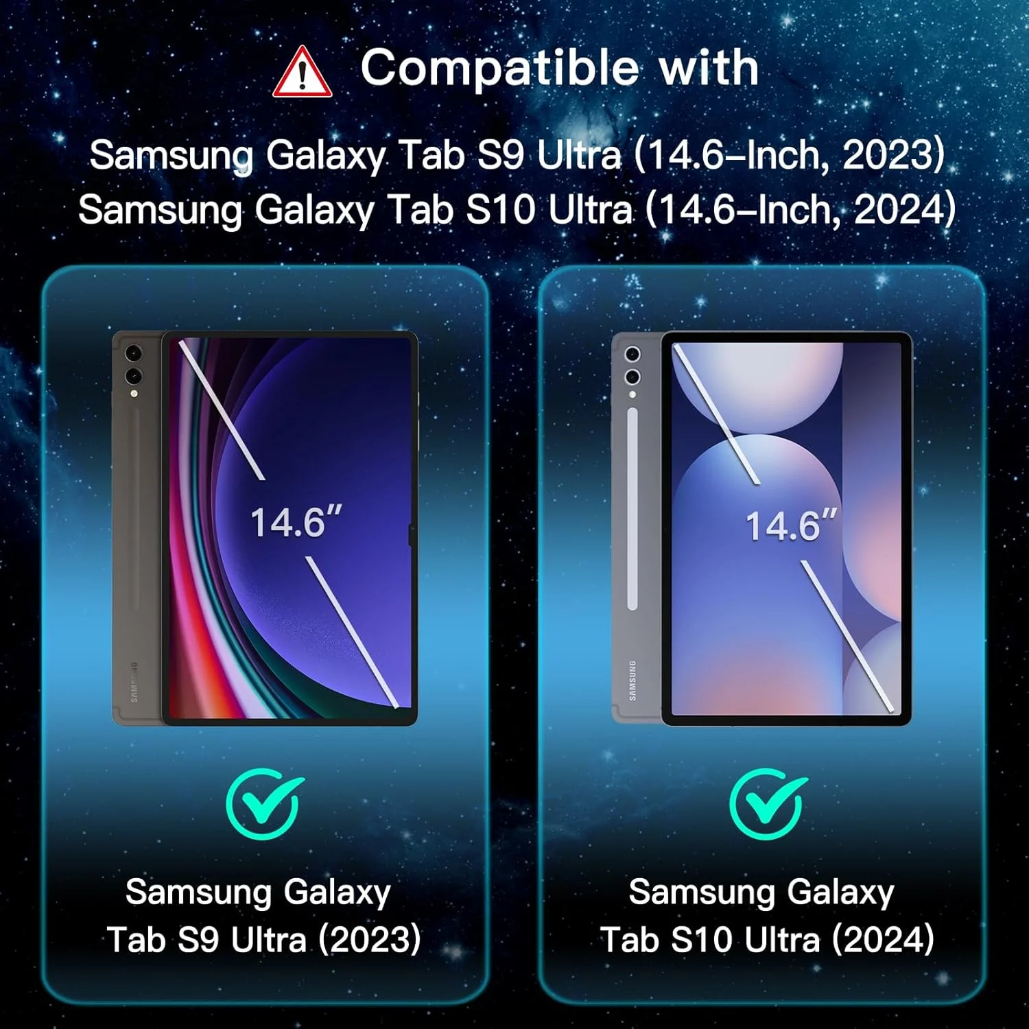 محافظ صفحه نمایش JETech برای تبلت سامسونگ گلکسی تب S10 Ultra/Tab S9 Ultra 14.6 اینچی به همراه قاب نصب آسان، فیلم شیشه ای حرارت دیده، شفاف HD، بسته 2 عددی محافظ صفحه نمایش JETech برای تبلت سامسونگ گلکسی تب S10 Ultra/Tab S9 Ultra 14.6 اینچی به همراه قاب نصب آسان، فیلم شیشه ای حرارت دیده، شفاف HD، بسته 2 عددی