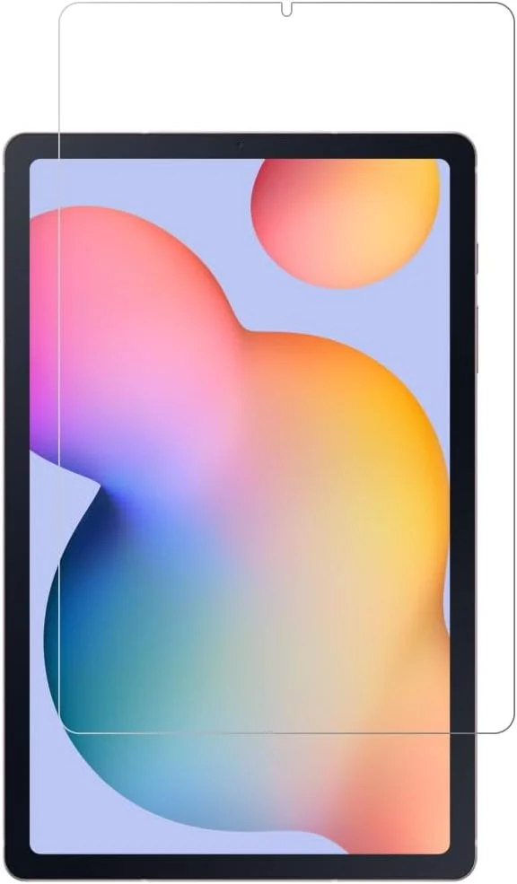 محافظ صفحه نمایش Al-HuTrusHi سازگار با Samsung Galaxy Tab S6 Lite، محافظ شیشه ای حرارت دیده با وضوح بالا، فوق العاده نازک و ضد حباب برای Tab S6" (2024/2020/2022) - [1 عدد]