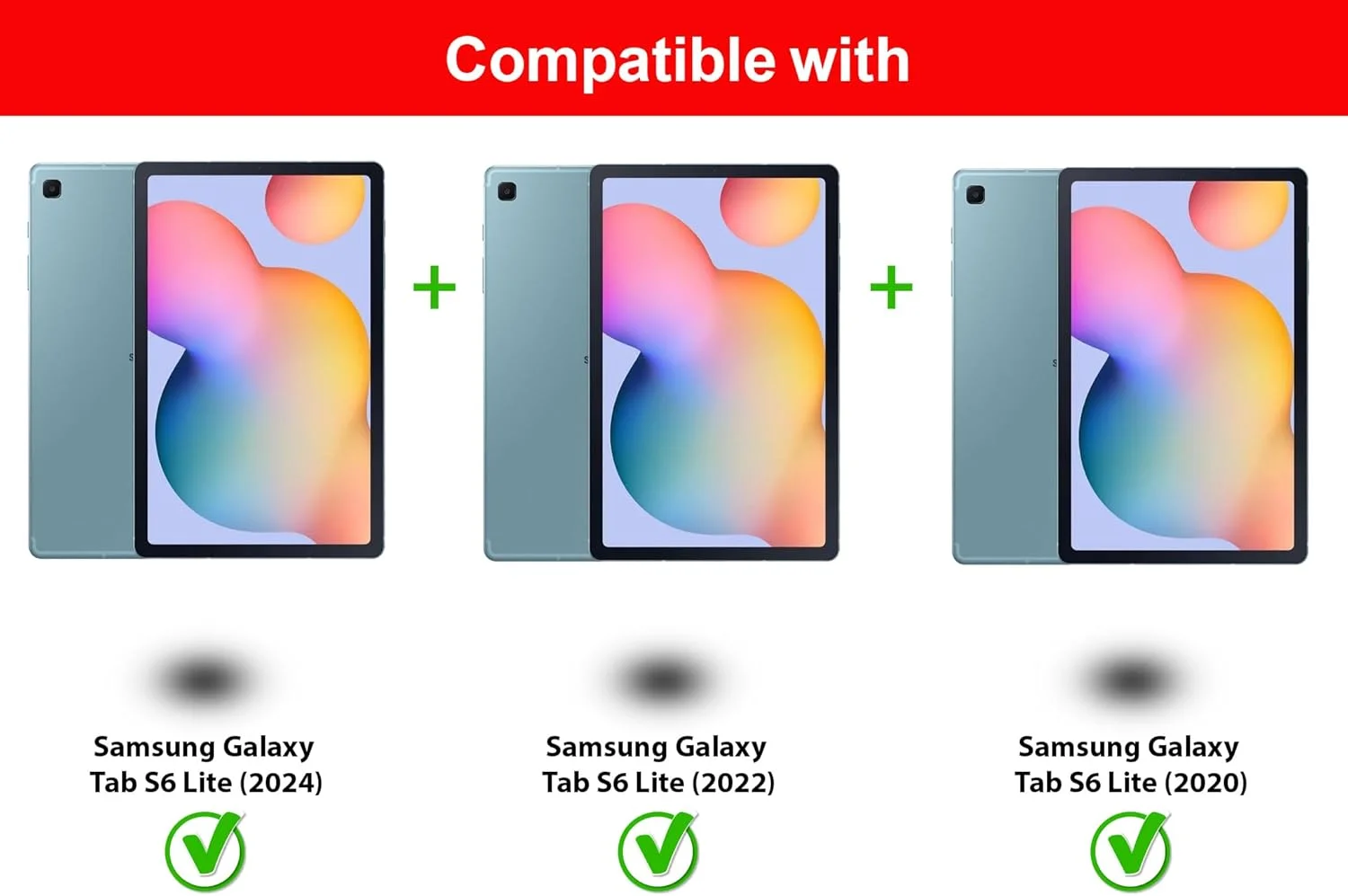 محافظ صفحه نمایش Al-HuTrusHi سازگار با Samsung Galaxy Tab S6 Lite، محافظ شیشه ای حرارت دیده با وضوح بالا، فوق العاده نازک و ضد حباب برای Tab S6" (2024/2020/2022) - [1 عدد]