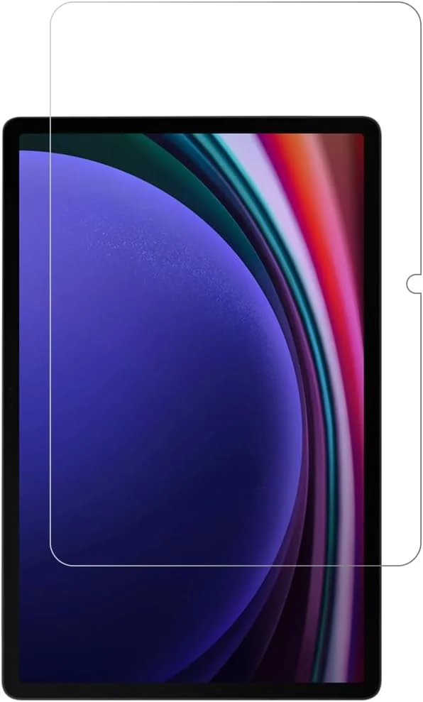 محافظ صفحه نمایش Al-HuTrusHi سازگار با تبلت سامسونگ گلکسی تب S9+ [2023] / S8+ [2022] / S7 FE / S7+ [2020] [12.4 اینچ]، فیلم شیشه ای سخت شده با سختی 9H [پوشش کامل HD] [نصب آسان]