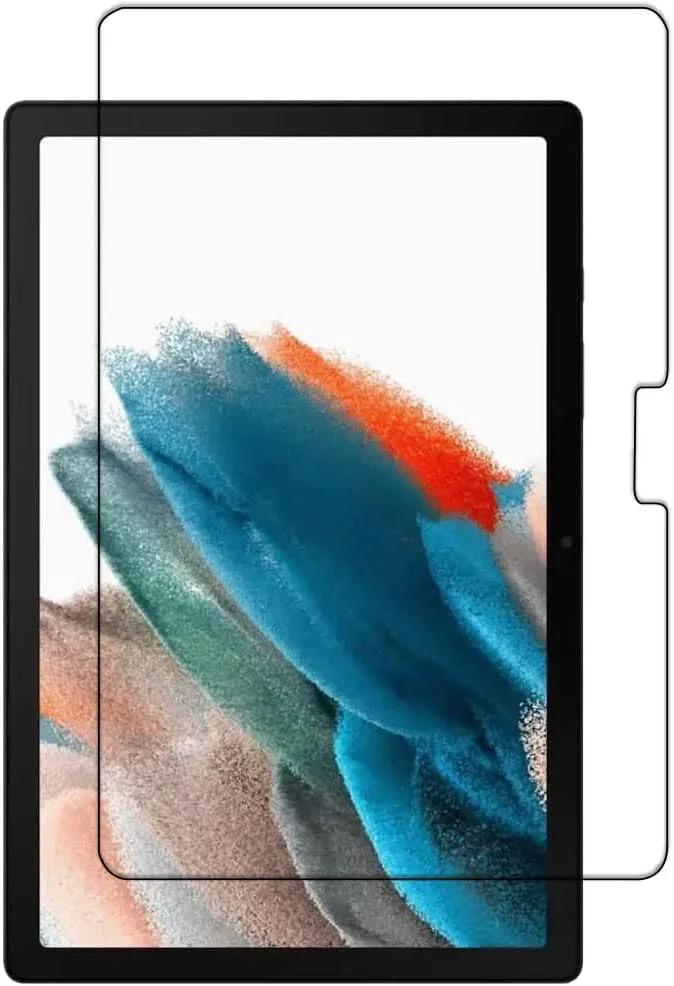 محافظ صفحه نمایش الحتروشی سازگار با تبلت سامسونگ گلکسی تب A8 10.5 اینچ (2021) مدل SM-X200,SM-X205، فیلم شیشه ای سخت با درجه سختی 9H [پوشش کامل HD] [نصب آسان] [مقاوم در برابر خراش] [1 عدد]