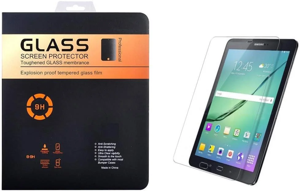 محافظ صفحه نمایش شیشه ای حرارت دیده 2.5D برای تبلت سامسونگ تب S3، شفاف محافظ صفحه نمایش شیشه ای حرارت دیده 2.5D برای تبلت سامسونگ تب S3، شفاف