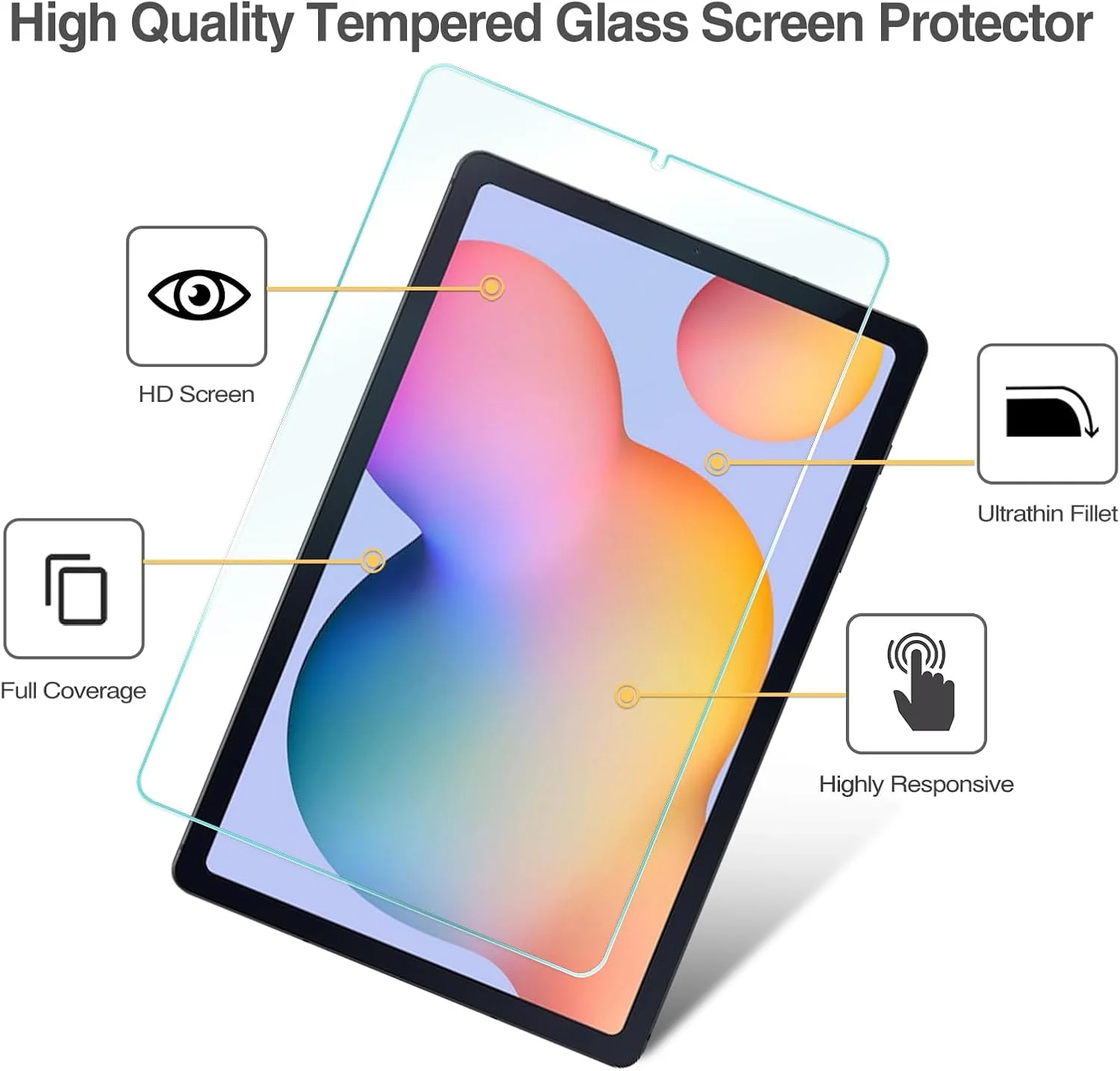 محافظ صفحه نمایش ProCase بسته 2 عددی برای تبلت سامسونگ گلکسی تب S6 لایت 10.4 اینچ 2022/2020، محافظ صفحه نمایش شیشه ای حرارت دیده با وضوح HD و سختی 9H برای گلکسی تب S6 لایت 10.4 اینچ SM-P610/P615/P613/P619 محافظ صفحه نمایش ProCase بسته 2 عددی برای تبلت سامسونگ گلکسی تب S6 لایت 10.4 اینچ 2022/2020، محافظ صفحه نمایش شیشه ای حرارت دیده با وضوح HD و سختی 9H برای گلکسی تب S6 لایت 10.4 اینچ SM-P610/P615/P613/P619