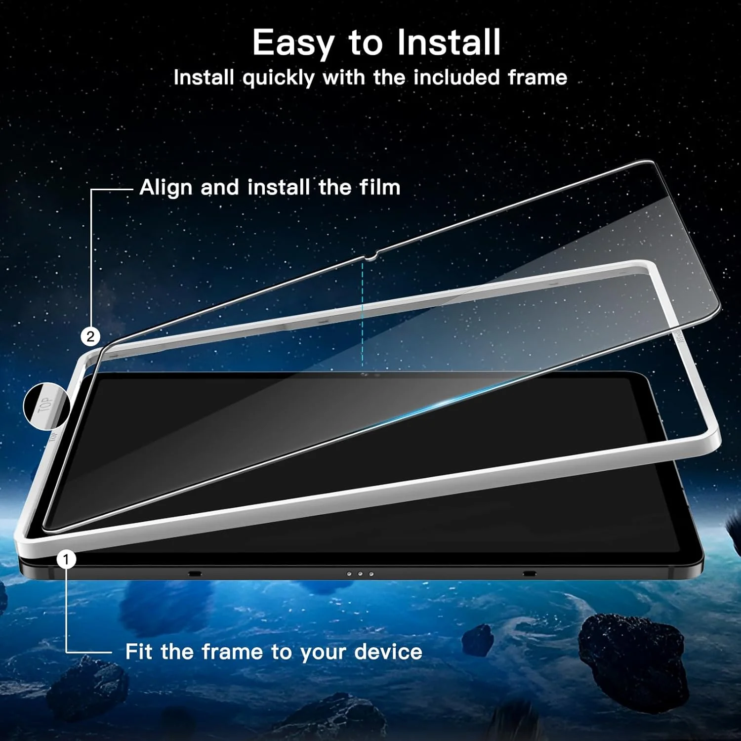 محافظ صفحه نمایش JETech برای تبلت سامسونگ گلکسی تب S9 11 اینچی و گلکسی تب S10 Lite / S10 FE / S9 FE 10.9 اینچی، همراه با قاب نصب آسان، فیلم شیشه ای حرارت دیده، شفاف HD، بسته 2 عددی محافظ صفحه نمایش JETech برای تبلت سامسونگ گلکسی تب S9 11 اینچی و گلکسی تب S10 Lite / S10 FE / S9 FE 10.9 اینچی، همراه با قاب نصب آسان، فیلم شیشه ای حرارت دیده، شفاف HD، بسته 2 عددی