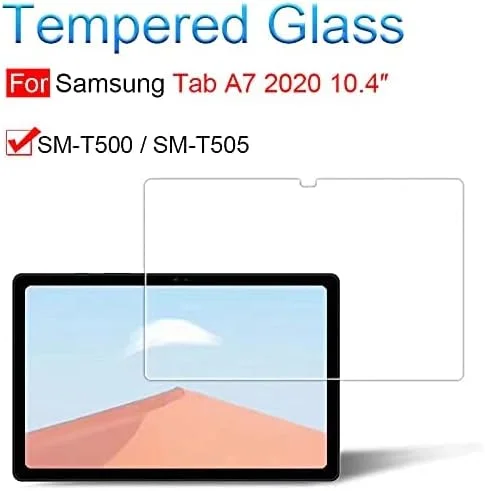 [بسته 2 عددی] محافظ صفحه نمایش شیشه ای شفاف Samsung Galaxy TAB A7 10.4 2020، مناسب برای Galaxy TAB A7 T500 / T505 / T507 10.4 2020