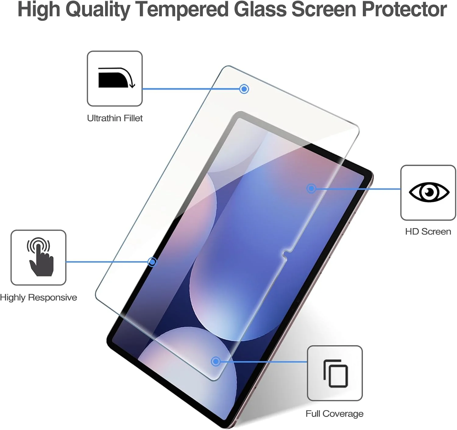 محافظ صفحه نمایش ProCase بسته 2 عددی برای گلکسی تب S10 پلاس 2024/تب S9 FE پلاس/S9 پلاس/S8 پلاس/S7 FE/S7 پلاس 12.4 اینچ 2023، محافظ فیلم شفاف HD شیشه ای تمپر شده برای تبلت SM-X820/X610/X810/X800/T730/T970 محافظ صفحه نمایش ProCase بسته 2 عددی برای گلکسی تب S10 پلاس 2024/تب S9 FE پلاس/S9 پلاس/S8 پلاس/S7 FE/S7 پلاس 12.4 اینچ 2023، محافظ فیلم شفاف HD شیشه ای تمپر شده برای تبلت SM-X820/X610/X810/X800/T730/T970