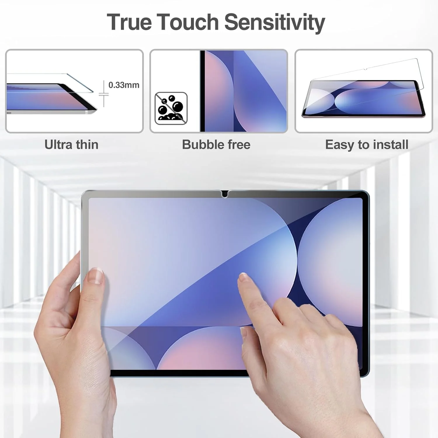 محافظ صفحه نمایش ProCase بسته 2 عددی برای گلکسی تب S10 پلاس 2024/تب S9 FE پلاس/S9 پلاس/S8 پلاس/S7 FE/S7 پلاس 12.4 اینچ 2023، محافظ فیلم شفاف HD شیشه ای تمپر شده برای تبلت SM-X820/X610/X810/X800/T730/T970 محافظ صفحه نمایش ProCase بسته 2 عددی برای گلکسی تب S10 پلاس 2024/تب S9 FE پلاس/S9 پلاس/S8 پلاس/S7 FE/S7 پلاس 12.4 اینچ 2023، محافظ فیلم شفاف HD شیشه ای تمپر شده برای تبلت SM-X820/X610/X810/X800/T730/T970