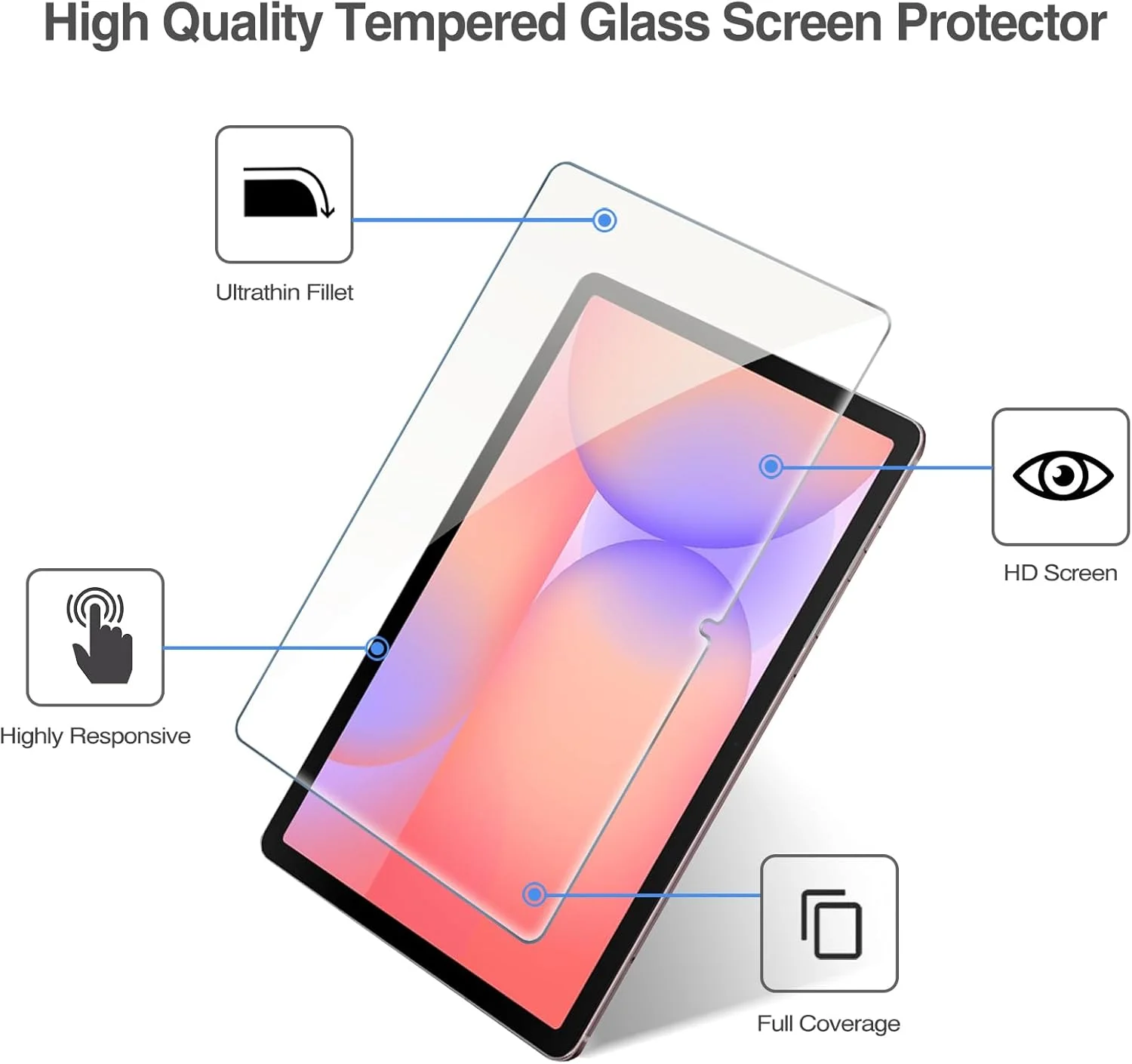 محافظ صفحه نمایش ProCase بسته 2 عددی برای تبلت گلکسی تب S11/ تب S10 لایت/ تب S10 FE 2025/ تب S9 FE 10.9 اینچ/ تب S9 2023/ تب S8 2022/ تب S7 2020 11 اینچ، محافظ صفحه نمایش شیشه ای سخت محافظ صفحه نمایش ProCase بسته 2 عددی برای تبلت گلکسی تب S11/ تب S10 لایت/ تب S10 FE 2025/ تب S9 FE 10.9 اینچ/ تب S9 2023/ تب S8 2022/ تب S7 2020 11 اینچ، محافظ صفحه نمایش شیشه ای سخت