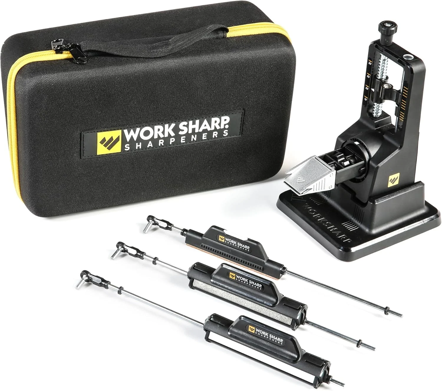 سیستم تیزکننده چاقوی قابل تنظیم Work Sharp Precision Adjust Elite - برای چاقوهای شکاری، دندانه دار و آشپزخانه سیستم تیزکننده چاقوی قابل تنظیم Work Sharp Precision Adjust Elite - برای چاقوهای شکاری، دندانه دار و آشپزخانه