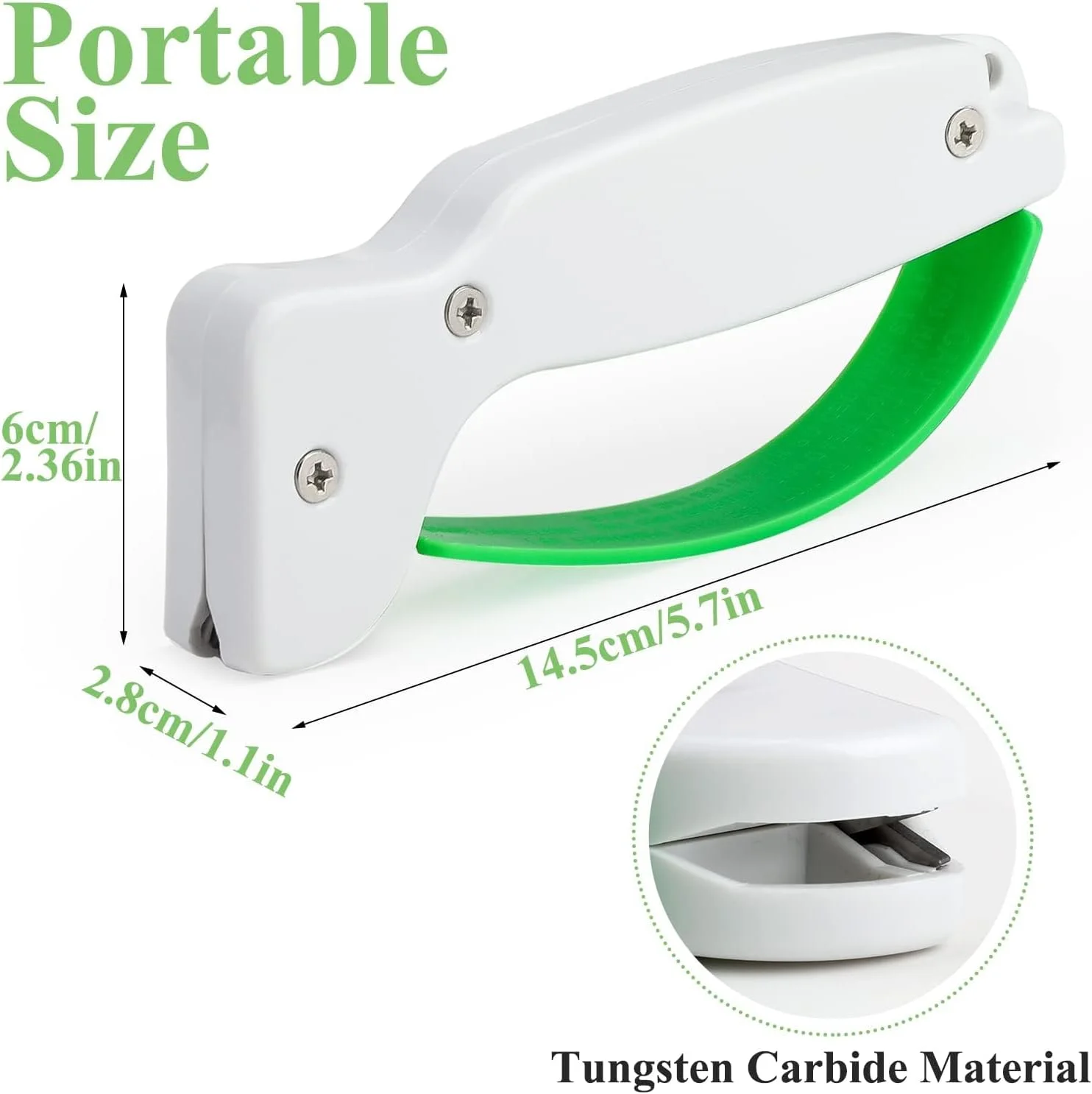 تیزکن چاقوی قابل حمل فضای باز TERRIFI، تیزکن ابزار باغبانی، ابزار کوچک جیبی دستی تیز کننده، کاترهای آشپزخانه، مناسب برای کاترهای فضای باز خانگی (سبز) تیزکن چاقوی قابل حمل فضای باز TERRIFI، تیزکن ابزار باغبانی، ابزار کوچک جیبی دستی تیز کننده، کاترهای آشپزخانه، مناسب برای کاترهای فضای باز خانگی (سبز)