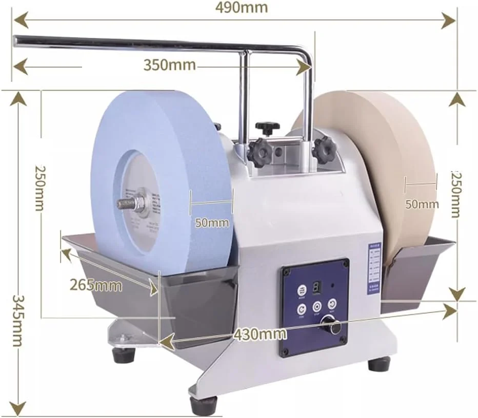 تیزکن برقی چاقو با چرخ سنگ زنی دوگانه TT-YEF، تیزکن کوچک خانگی با خنک کننده آبی، دستگاه پولیش آبی با سرعت پایین، تیزکن دو طرفه خشک/مرطوب چاقو، B تیزکن برقی چاقو با چرخ سنگ زنی دوگانه TT-YEF، تیزکن کوچک خانگی با خنک کننده آبی، دستگاه پولیش آبی با سرعت پایین، تیزکن دو طرفه خشک/مرطوب چاقو، B