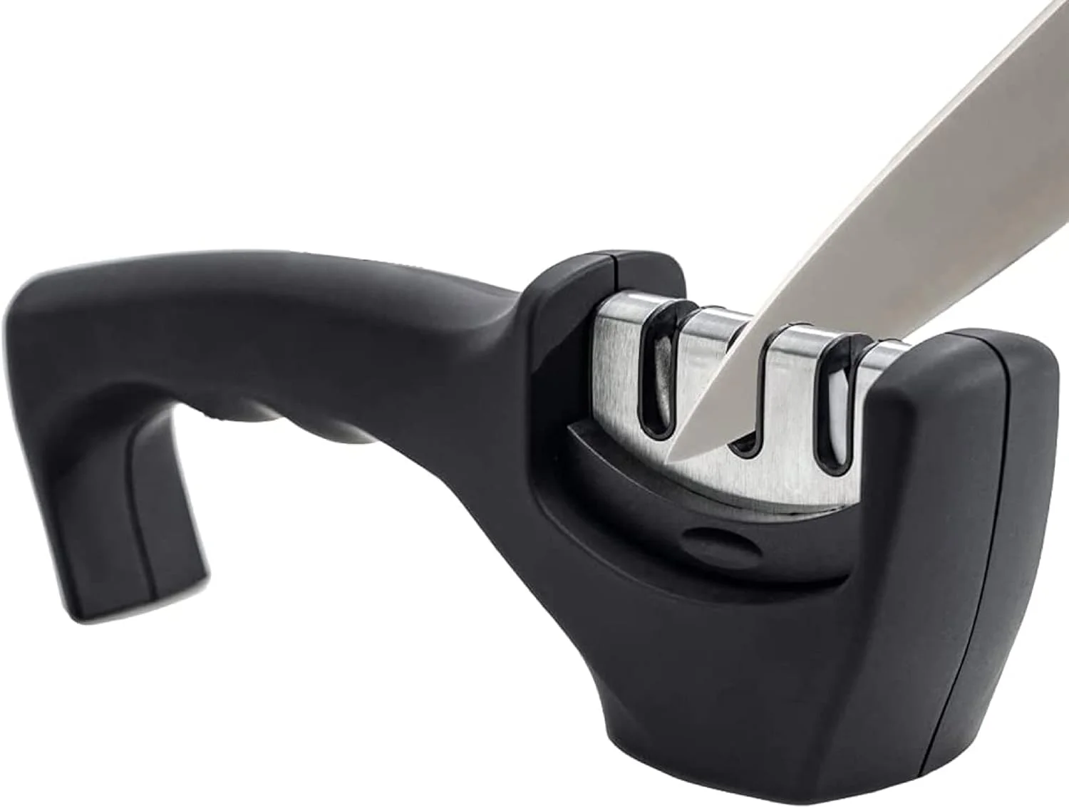 چاقو تیز کن TERRIFI، چاقو تیز کن قیچی آشپزخانه 3 مرحله ای، ابزار تیز کردن قیچی چاقوی فولادی دستی 3 در 1 برای تیز کردن و پولیش سریع، تعمیر تیغه ها چاقو تیز کن TERRIFI، چاقو تیز کن قیچی آشپزخانه 3 مرحله ای، ابزار تیز کردن قیچی چاقوی فولادی دستی 3 در 1 برای تیز کردن و پولیش سریع، تعمیر تیغه ها