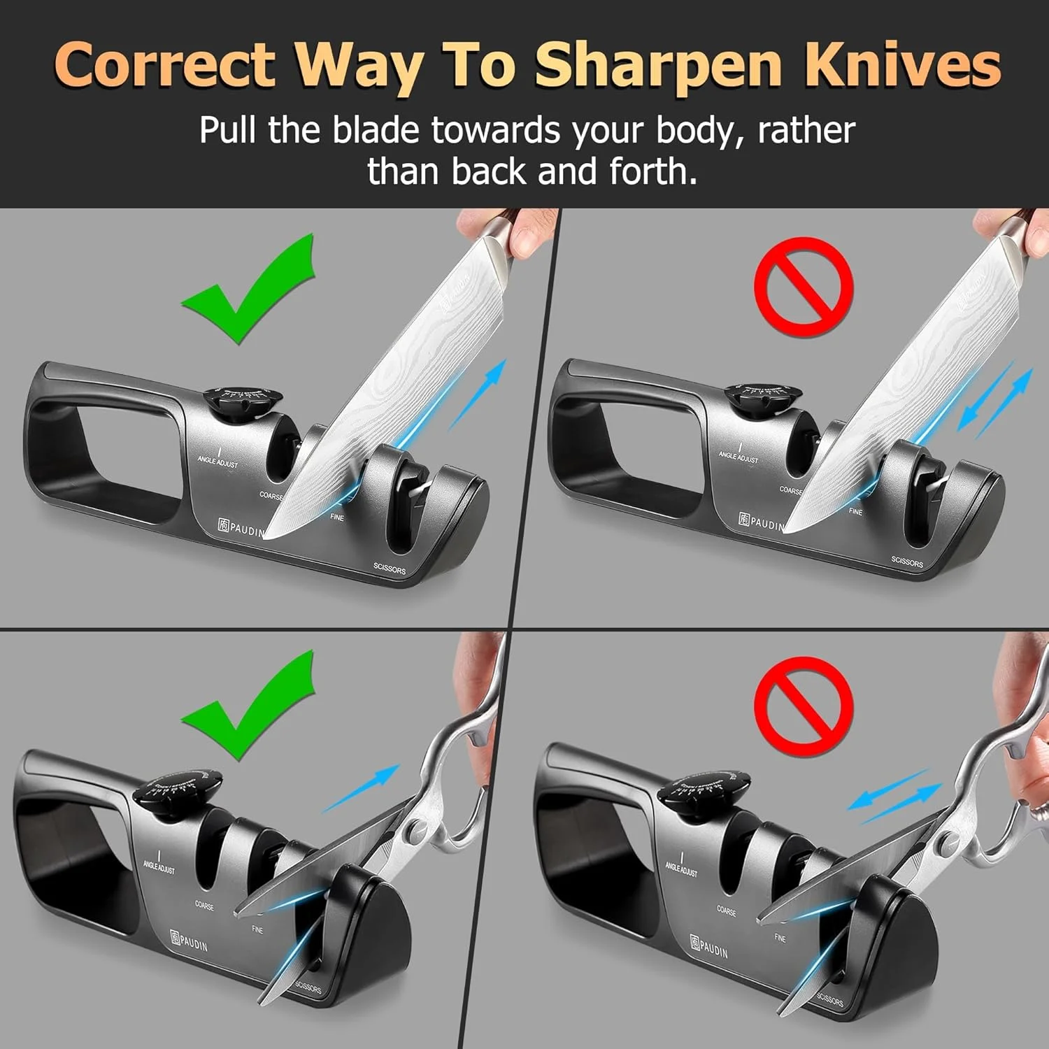 چاقو تیزکن TERRIFI، چاقو تیزکن چند منظوره 3 مرحله ای، چاقو تیزکن با دستگیره زاویه قابل تنظیم، چاقو تیزکن آشپزخانه پولیش، مناسب برای بازیابی و پولیش تیغه های کند چاقو تیزکن TERRIFI، چاقو تیزکن چند منظوره 3 مرحله ای، چاقو تیزکن با دستگیره زاویه قابل تنظیم، چاقو تیزکن آشپزخانه پولیش، مناسب برای بازیابی و پولیش تیغه های کند