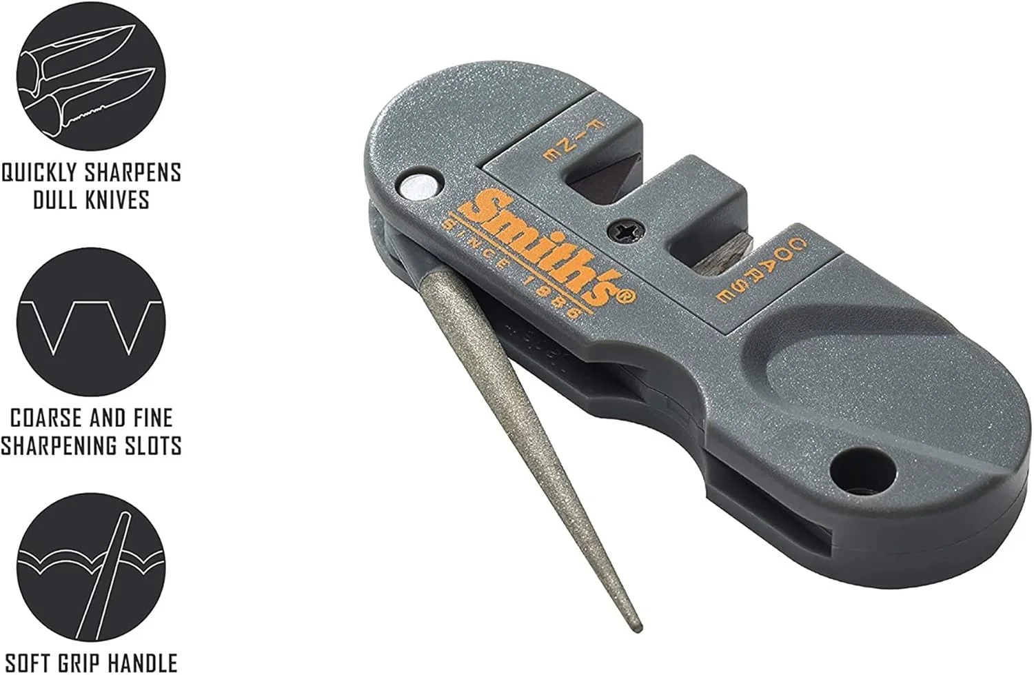 تیزکن چاقوی شکاری Smith's Abrasives PP1، ابعاد 8.9 در 2.5 در 0 سانتی‌متر (طول x عرض x ارتفاع)