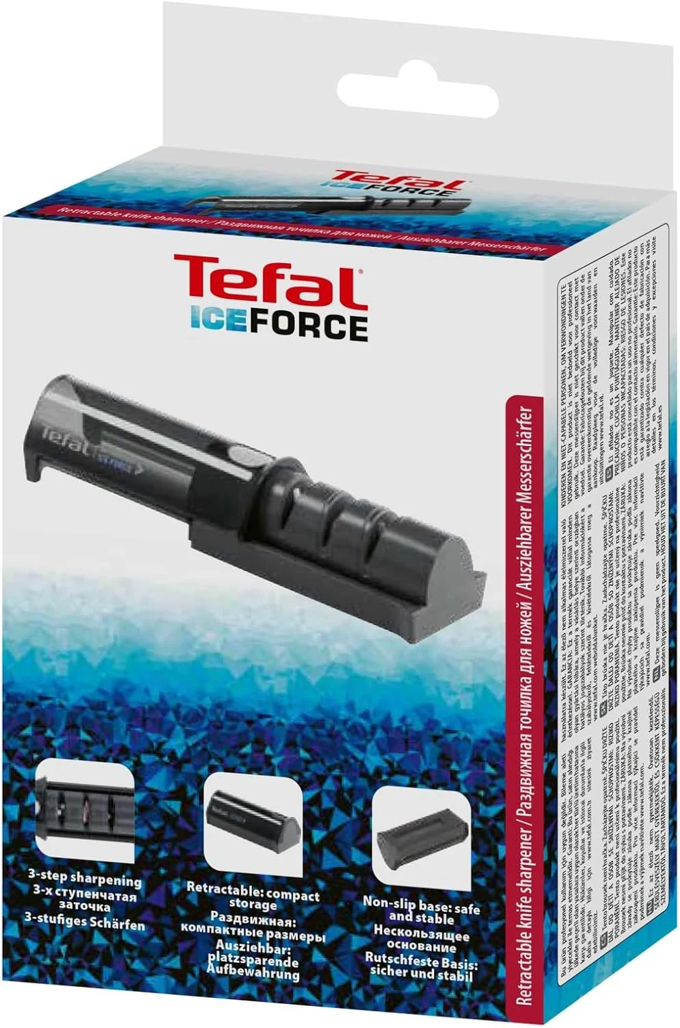 تیغال تیزکن چاقوی جمعشونده تفال مدل Ice Force، 12.5x5.9 سانتیمتر، مشکی تیغال تیزکن چاقوی جمعشونده تفال مدل Ice Force، 12.5x5.9 سانتیمتر، مشکی