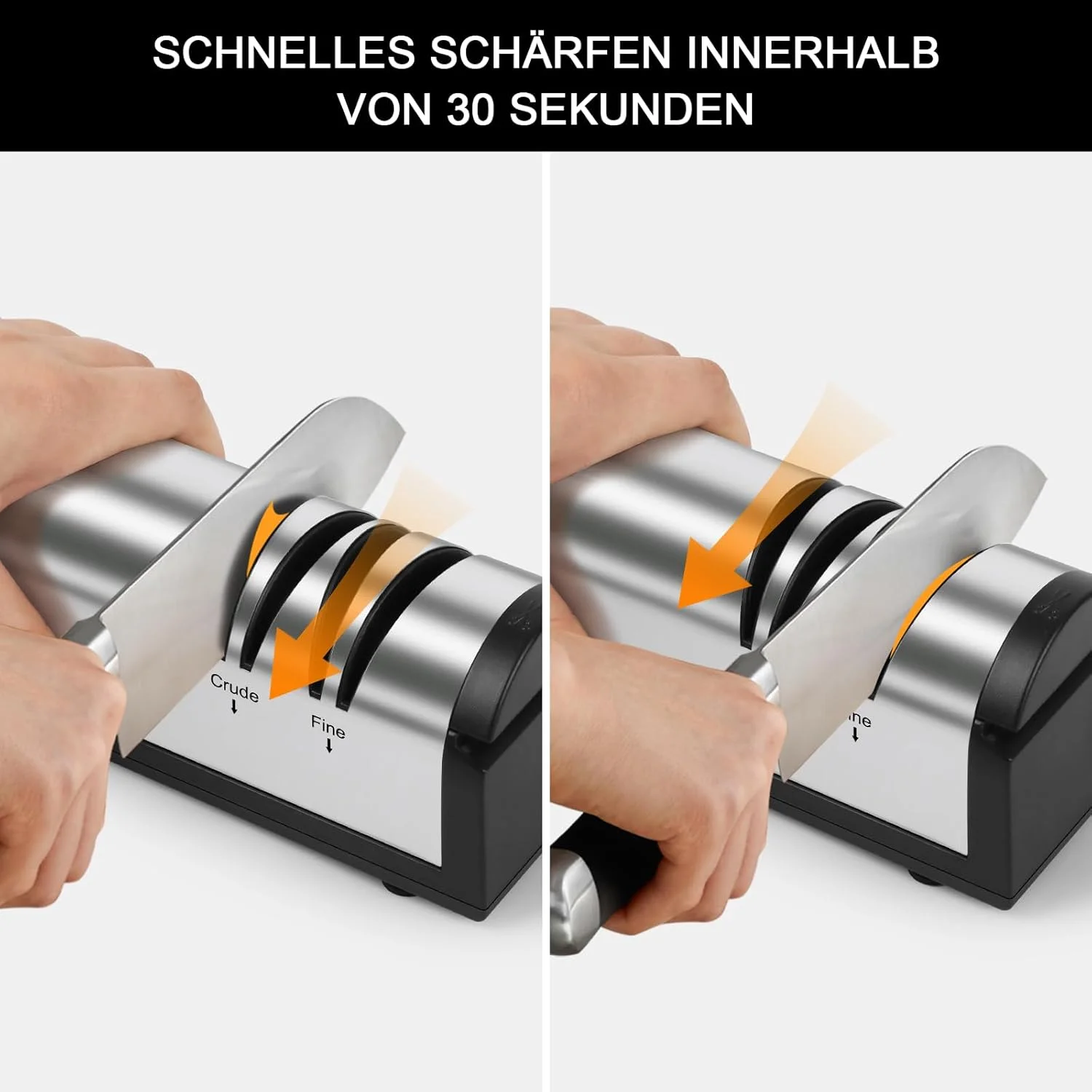 چاقو تیزکن برقی SOARFLY، فولاد ضد زنگ، چاقو تیزکن برقی، حرفه ای، چاقو تیزکن ارگونومیک، چاقو تیزکن برقی برای زبر و ظریف، ایده آل برای انواع چاقو چاقو تیزکن برقی SOARFLY، فولاد ضد زنگ، چاقو تیزکن برقی، حرفه ای، چاقو تیزکن ارگونومیک، چاقو تیزکن برقی برای زبر و ظریف، ایده آل برای انواع چاقو