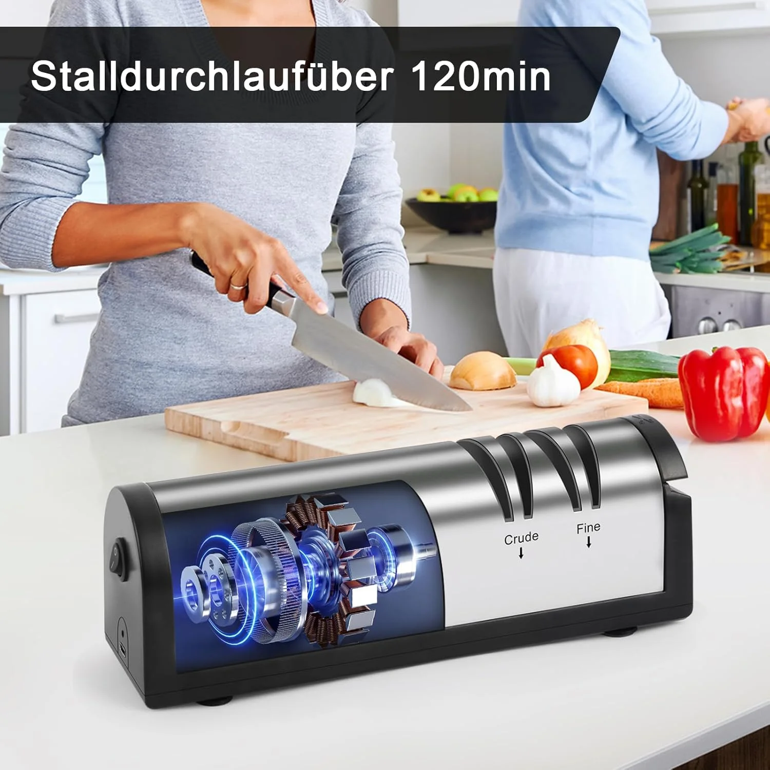 چاقو تیزکن برقی SOARFLY، فولاد ضد زنگ، چاقو تیزکن برقی، حرفه ای، چاقو تیزکن ارگونومیک، چاقو تیزکن برقی برای زبر و ظریف، ایده آل برای انواع چاقو چاقو تیزکن برقی SOARFLY، فولاد ضد زنگ، چاقو تیزکن برقی، حرفه ای، چاقو تیزکن ارگونومیک، چاقو تیزکن برقی برای زبر و ظریف، ایده آل برای انواع چاقو