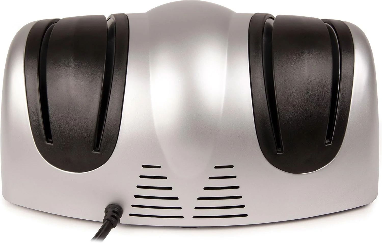 چاقو تیزکن برقی SKEIDO – سیستم دقیق 3 مرحله ای با چرخ های روکش الماس و راهنمای زاویه – قابل تنظیم 15 تا 25 درجه برای چاقوهای آشپز/سرامیکی/شکاری (20 وات)