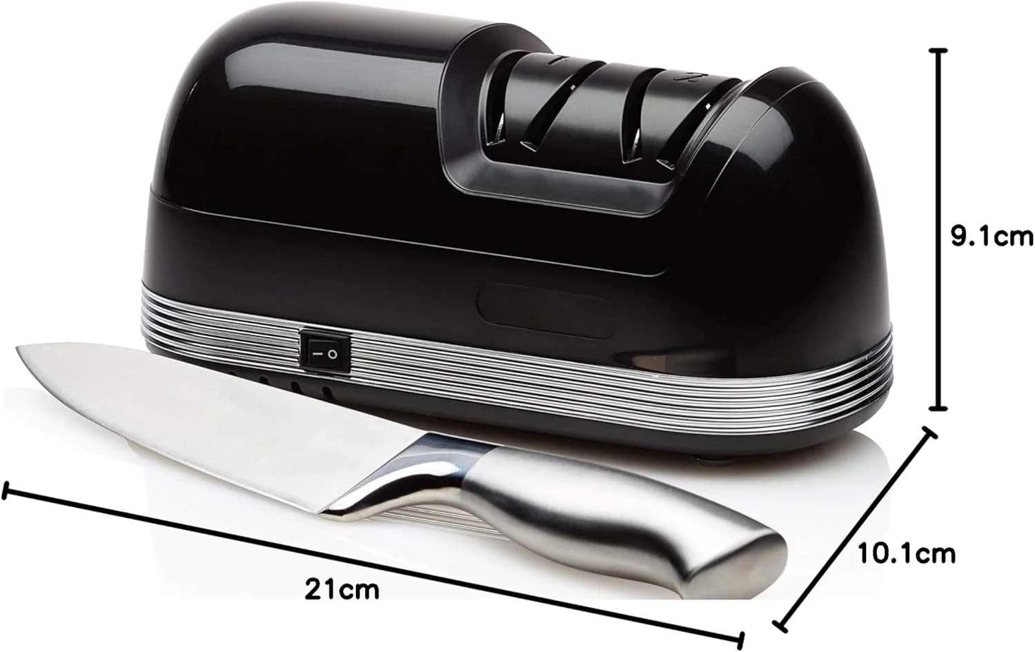 چاقو تیزکن برقی StilGut، تیزکن چاقو الماسه، سنگ زنی زبر و دقیق، مشکی بی صدا چاقو تیزکن برقی StilGut، تیزکن چاقو الماسه، سنگ زنی زبر و دقیق، مشکی بی صدا