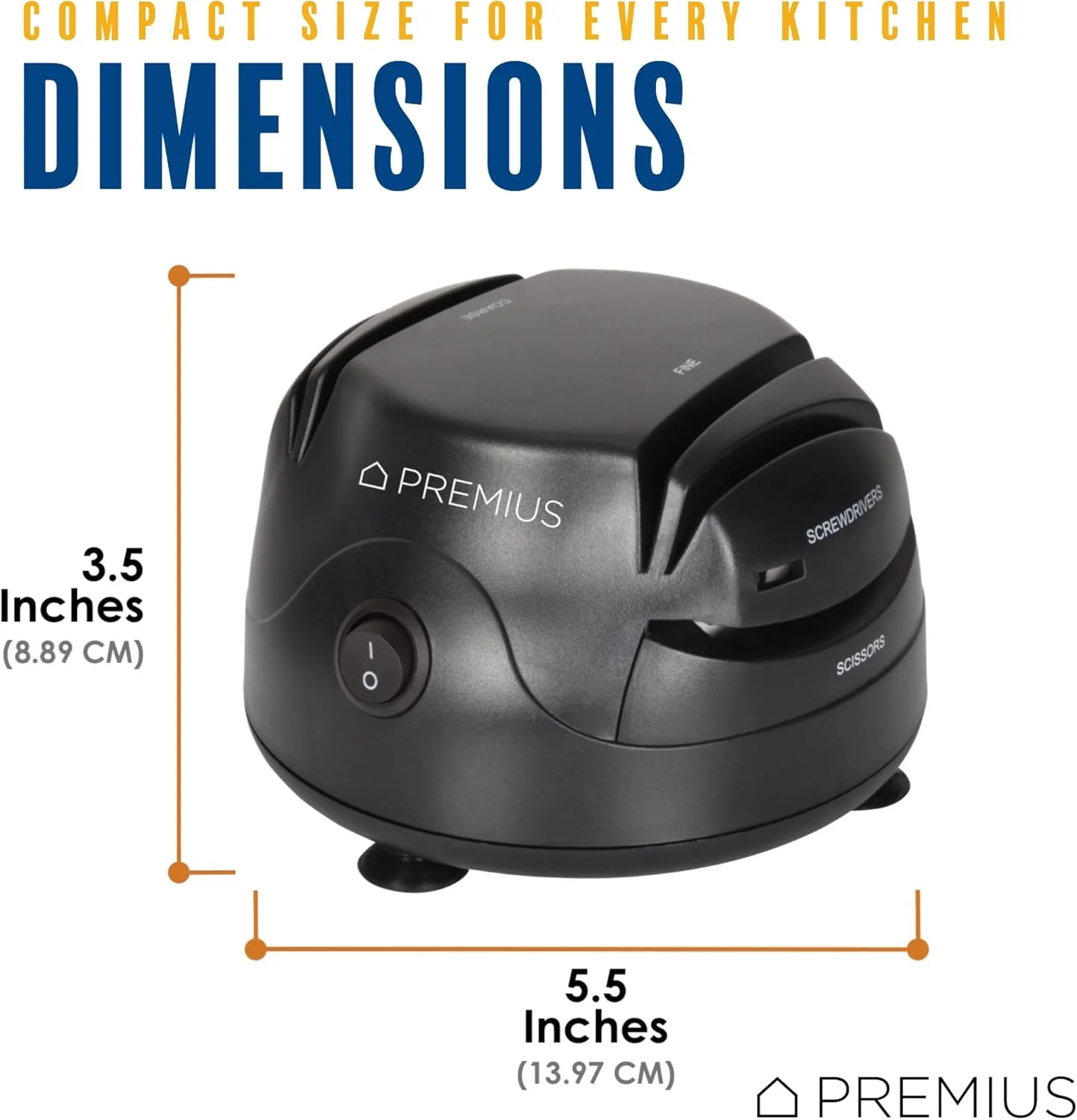 دستگاه تیزکن برقی چاقو 3 در 1 ChefPRO، عالی برای چاقوهای آشپزخانه و ورزشی، قیچی، پیچ گوشتی، دستگاه سیستم تیز کردن 2 مرحله ای، طراحی جمع و جور، سریع و آسان، سیم جمع شونده، مشکی