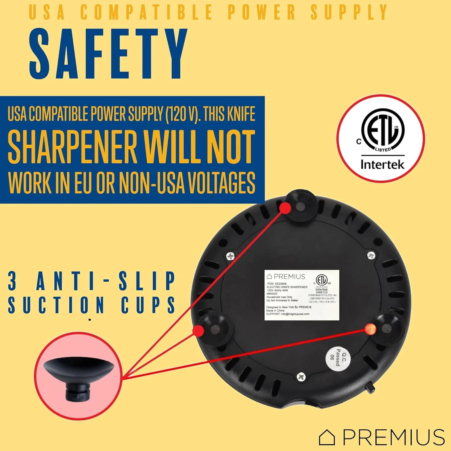 دستگاه تیزکن برقی چاقو 3 در 1 ChefPRO، عالی برای چاقوهای آشپزخانه و ورزشی، قیچی، پیچ گوشتی، دستگاه سیستم تیز کردن 2 مرحله ای، طراحی جمع و جور، سریع و آسان، سیم جمع شونده، مشکی