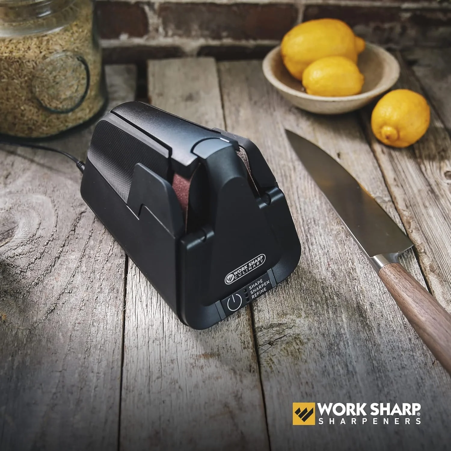 تیزکن آشپزخانه Work Sharp Culinary مدل CPE4-W، ابعاد 18.3 x 13.2 x 11.4 سانتی متر