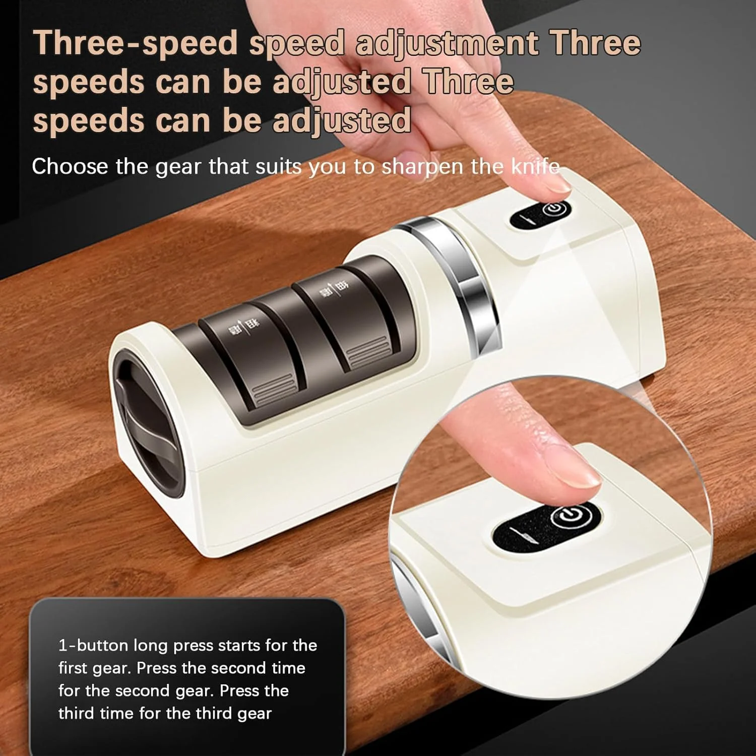 تیزکن برقی چاقو، ابزار تیز کردن قیچی شارژی اتوماتیک، سنگ سنباده پولیش حرفه ای برای مصارف خانگی، آشپزخانه، رستوران، استفاده آسان و راندمان بالا