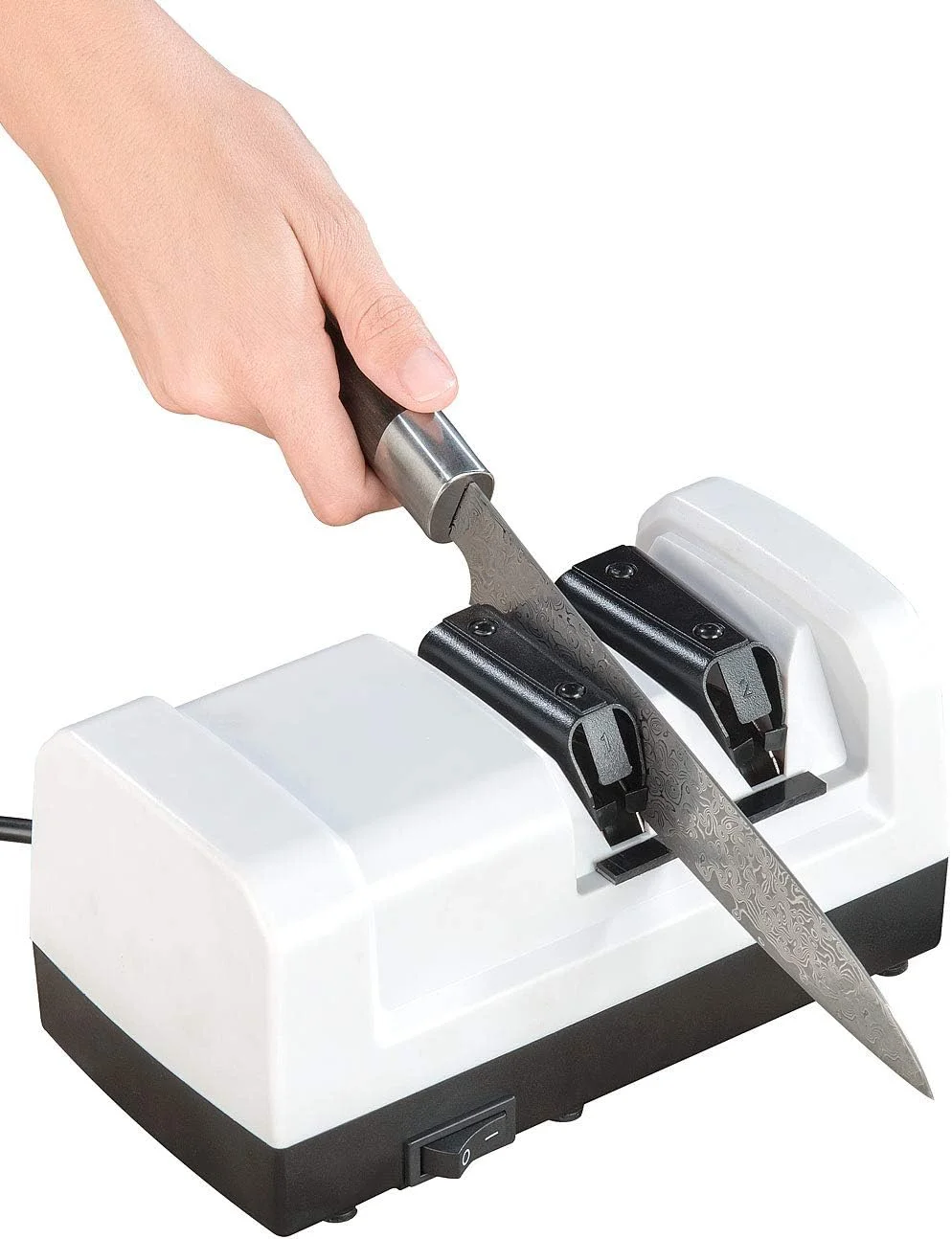 چاقو تیزکن Rosenstein & Söhne: چاقو تیزکن برقی حرفه ای الماسه، سنگ زنی زبر و ظریف، 60 وات چاقو تیزکن Rosenstein & Söhne: چاقو تیزکن برقی حرفه ای الماسه، سنگ زنی زبر و ظریف، 60 وات
