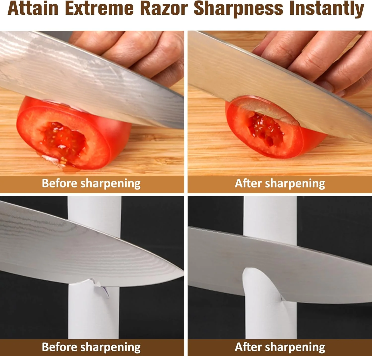 چاقو تیزکن برقی حرفه ای شارپیک مدل 198H-SPK با 3 مرحله متنوع، چرخ های سنگ زنی الماس تک کریستالی، محافظت در برابر گرمای بیش از حد، موتور فوق العاده بی صدا، تیز کردن سریع