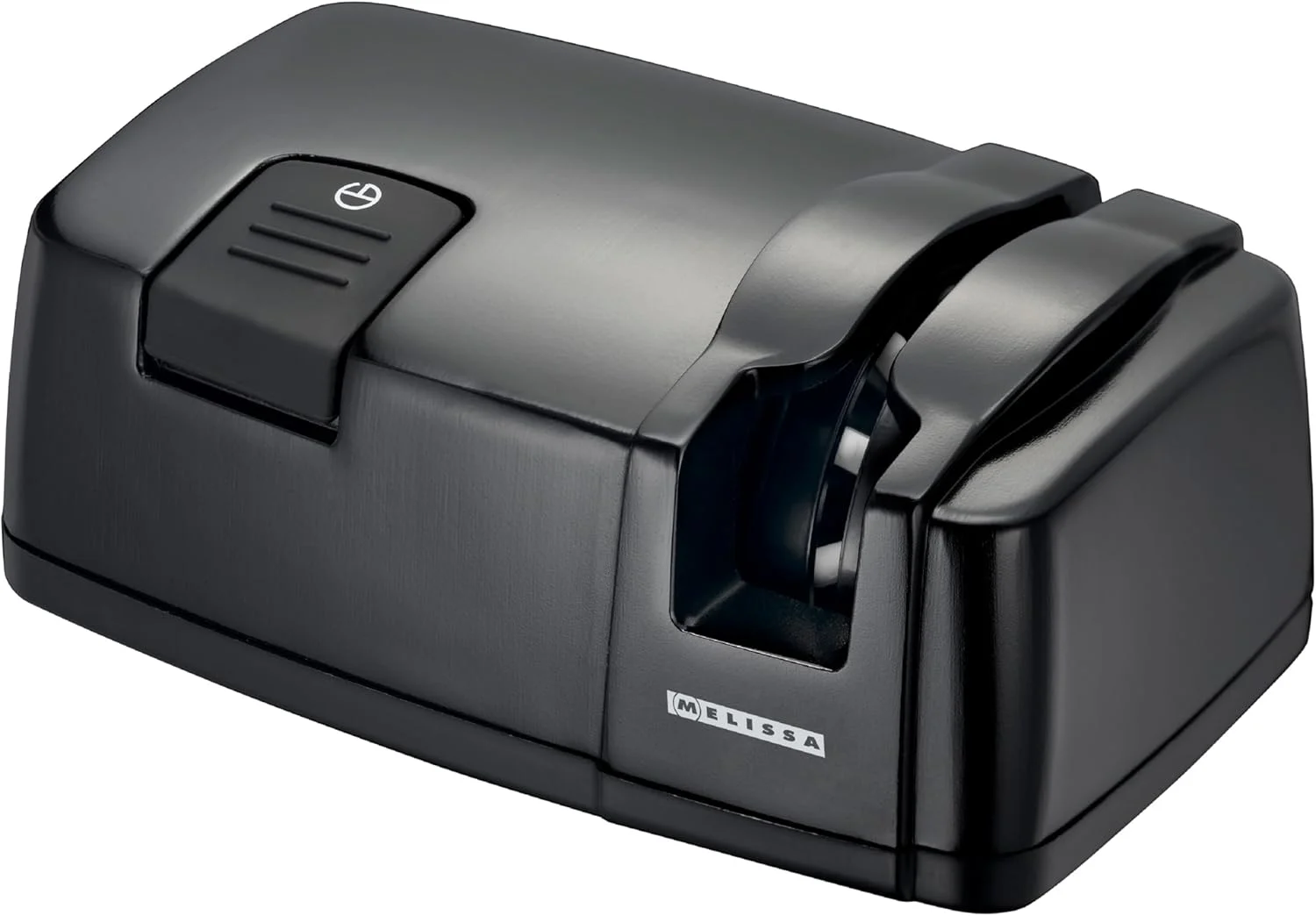 تیزکننده چاقو ملیسا 16310233 - تیزکننده برقی چاقو - چرخ سنگ زنی انعطاف پذیر با 20 پین سرامیکی - بدنه آلومینیومی - مشکی تیزکننده چاقو ملیسا 16310233 - تیزکننده برقی چاقو - چرخ سنگ زنی انعطاف پذیر با 20 پین سرامیکی - بدنه آلومینیومی - مشکی