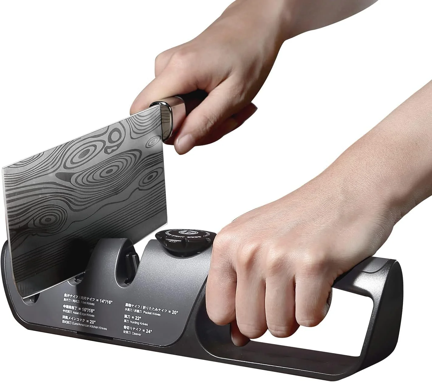 چاقو تیزکن 3 مرحله ای میتسوموتو ساکاری با دکمه تنظیم زاویه