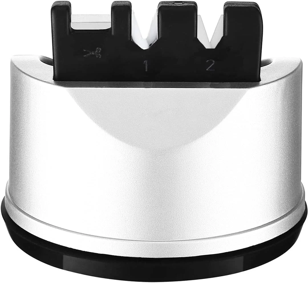 چاقو تیزکن جیبی آشپزخانه LENND برای چاقوهای صاف و دندانه دار، ابزار 3 مرحله ای تیز کردن چاقو به ترمیم و احیای تیغه ها کمک می کند چاقو تیزکن جیبی آشپزخانه LENND برای چاقوهای صاف و دندانه دار، ابزار 3 مرحله ای تیز کردن چاقو به ترمیم و احیای تیغه ها کمک می کند