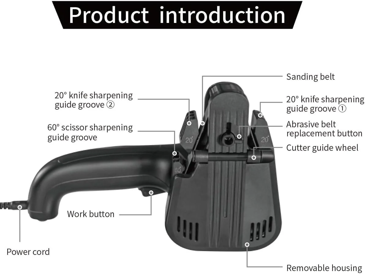 چاقو تیزکن برقی LIHUACHEN M3، قیچی تیزکن حرفه ای، دستگاه چند منظوره تیزکن چاقو، ابزار تیزکن چاقو فولادی تنگستن (دوشاخه UK) مشکی چاقو تیزکن برقی LIHUACHEN M3، قیچی تیزکن حرفه ای، دستگاه چند منظوره تیزکن چاقو، ابزار تیزکن چاقو فولادی تنگستن (دوشاخه UK) مشکی