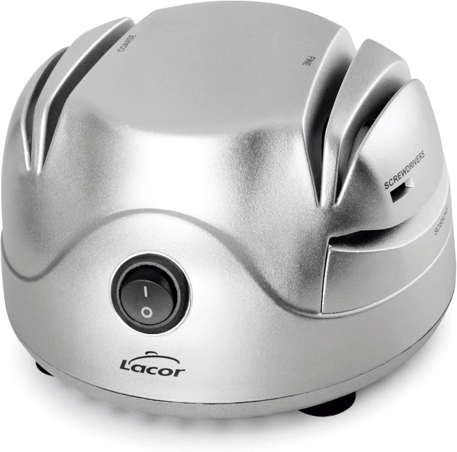 لکور - 69141 - چاقو تیز کن برقی، چهار شیار با مکنده، چاقوی تیز، قیچی، پیچ گوشتی، ایمن و آسان برای استفاده، توان 60 وات، 13 x 15 x 9 سانتی متر، نقره ای لکور - 69141 - چاقو تیز کن برقی، چهار شیار با مکنده، چاقوی تیز، قیچی، پیچ گوشتی، ایمن و آسان برای استفاده، توان 60 وات، 13 x 15 x 9 سانتی متر، نقره ای