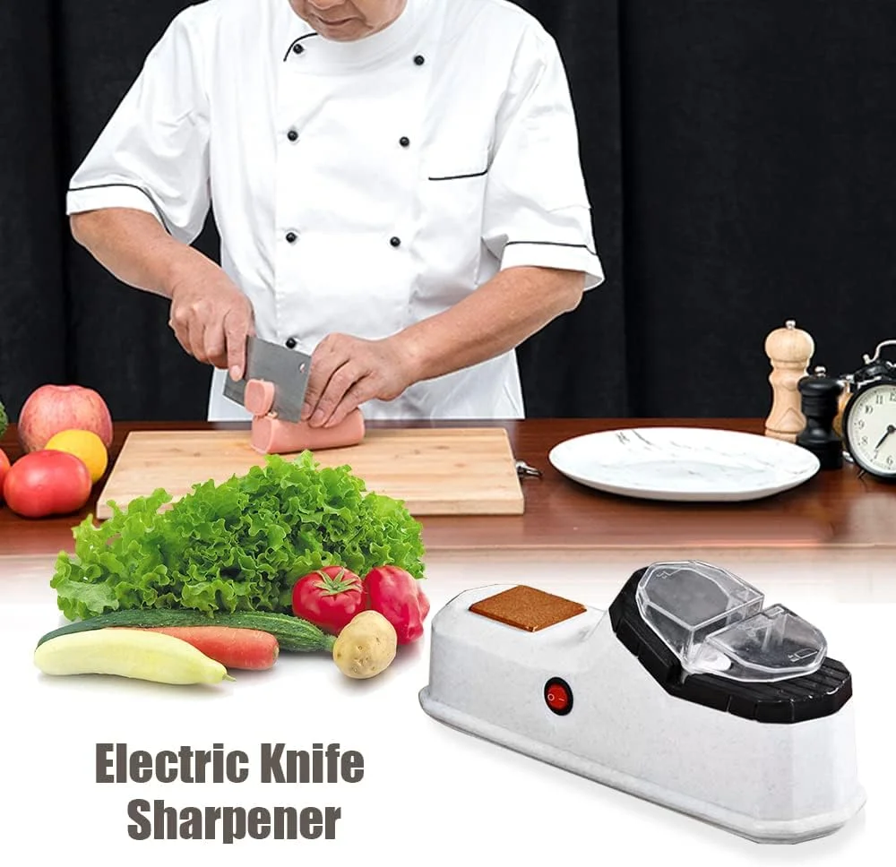 چاقو تیزکن برقی Irovami، ابزار چند منظوره USB برای تیز کردن چاقوهای آشپزخانه، میوه و قیچی چاقو تیزکن برقی Irovami، ابزار چند منظوره USB برای تیز کردن چاقوهای آشپزخانه، میوه و قیچی