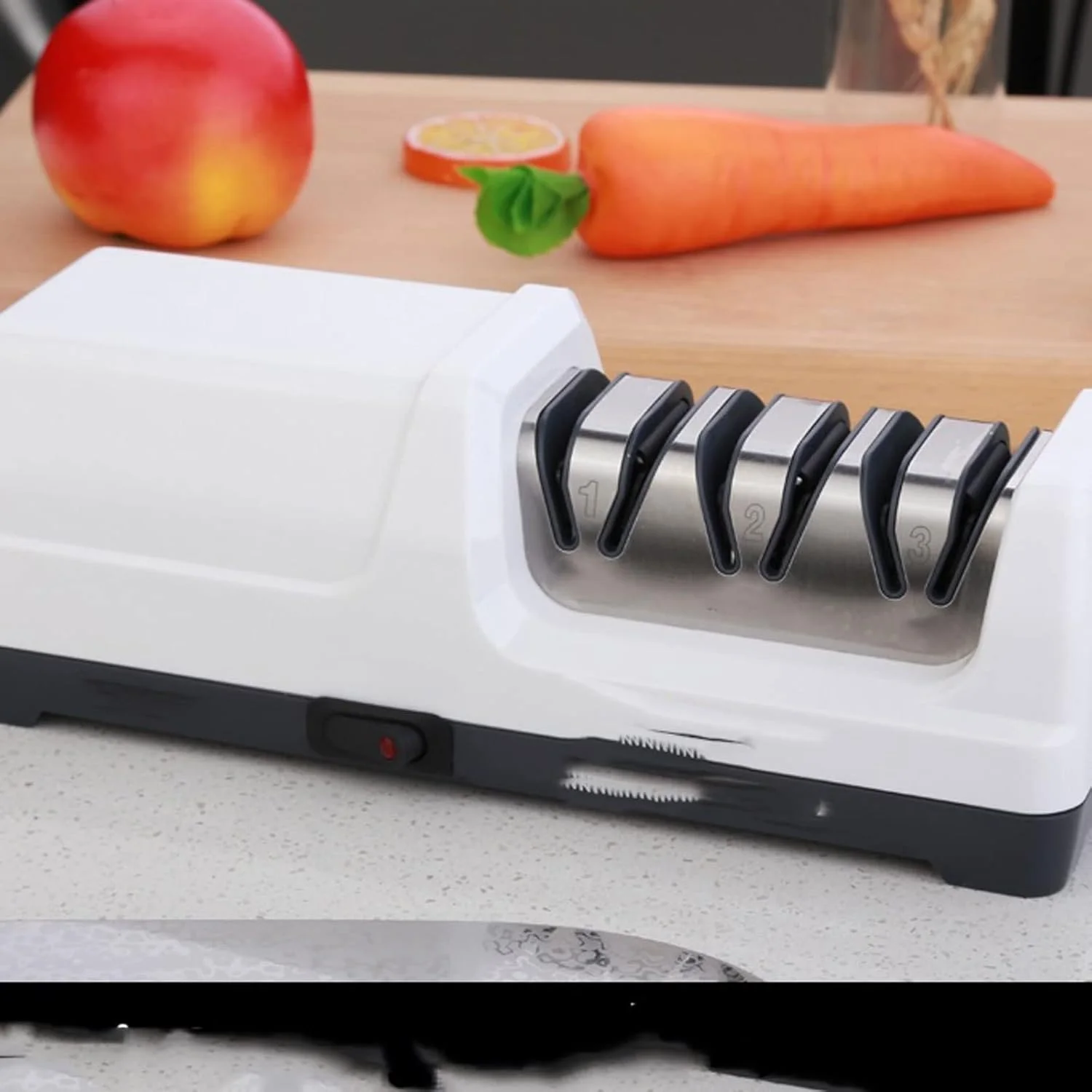 سنگ تیزکن حرفه ای چاقو برقی HFNGNGG، دارای درجه زبری برای سنگ زنی خشن، سنگ زنی ظریف و پولیش