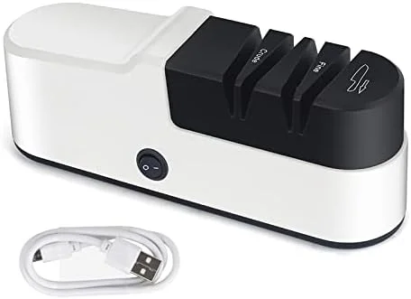 چاقو تیز کن برقی GZDtdsd، چاقو تیز کن برقی شارژی USB، آسیاب برقی اتوماتیک چاقو، ابزار آشپزخانه تیز کن سریع برقی بی سیم خانگی (مشکی A) چاقو تیز کن برقی GZDtdsd، چاقو تیز کن برقی شارژی USB، آسیاب برقی اتوماتیک چاقو، ابزار آشپزخانه تیز کن سریع برقی بی سیم خانگی (مشکی A)
