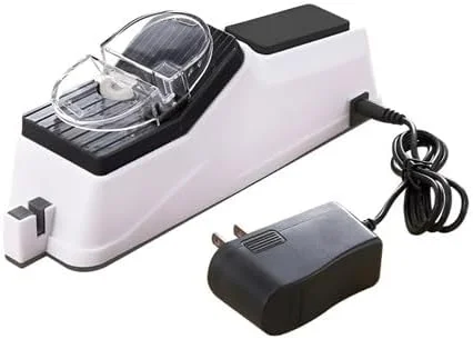 چاقو تیزکن برقی جنریک، چاقو تیزکن برقی با پوشش محافظ، چاقو تیزکن حرفه ای برای خانه، 5 ثانیه برای تیز کردن و پولیش سریع. (مدل رابط سیم برق) چاقو تیزکن برقی جنریک، چاقو تیزکن برقی با پوشش محافظ، چاقو تیزکن حرفه ای برای خانه، 5 ثانیه برای تیز کردن و پولیش سریع. (مدل رابط سیم برق)