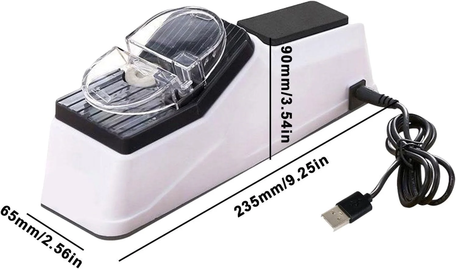 چاقو تیزکن برقی جنریک، چاقو تیزکن برقی با پوشش محافظ، چاقو تیزکن حرفه ای برای خانه، 5 ثانیه برای تیز کردن و پولیش سریع. (مدل رابط سیم برق)