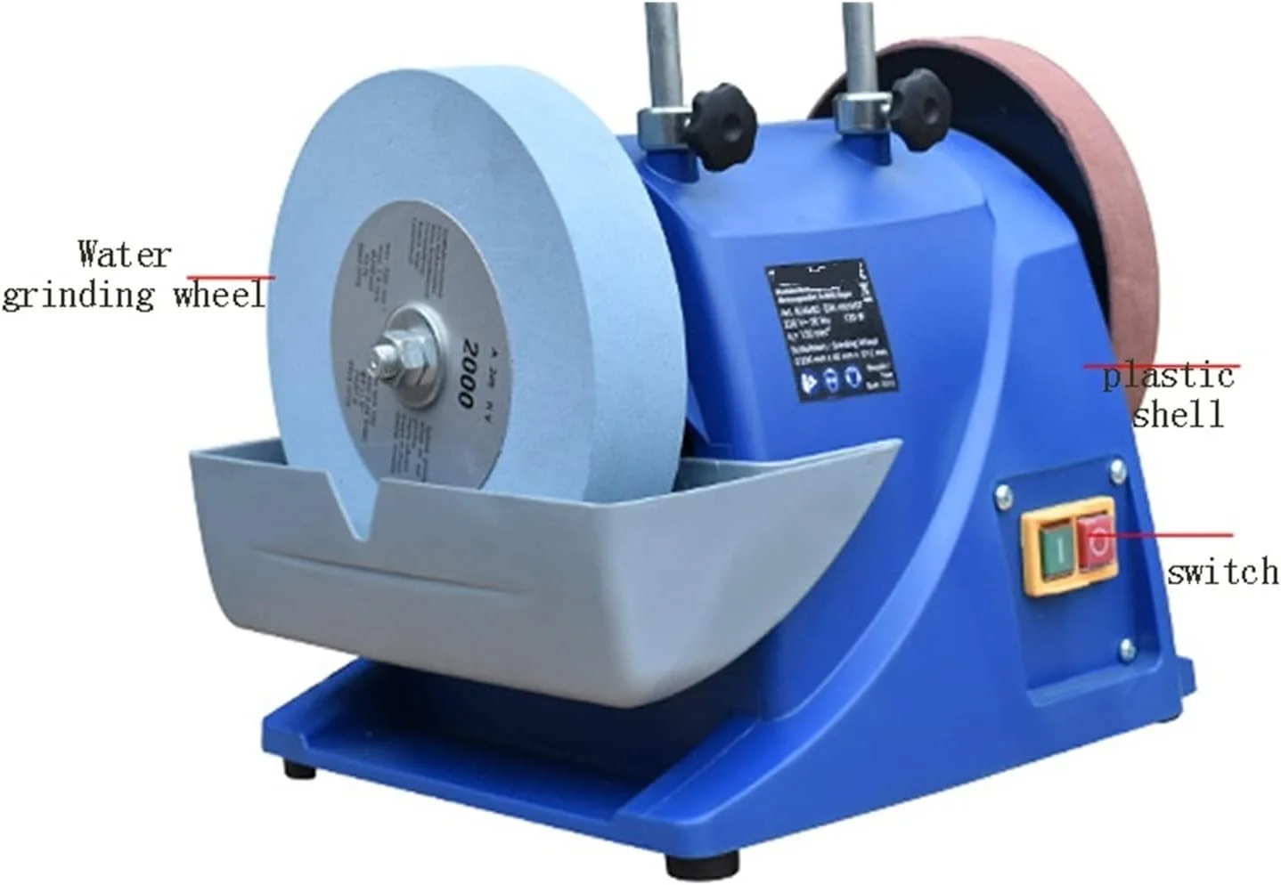 دستگاه تیزکن چاقوی چند منظوره آب خنک HAIRA، دستگاه کوچک برقی تیزکن چاقو، دستگاه پولیش و سنگ زنی آبی با سرعت پایین